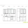 LED-kalustevalaisin Limente Flat 12 LUX 4 kpl + virtalähde valkoinen/musta