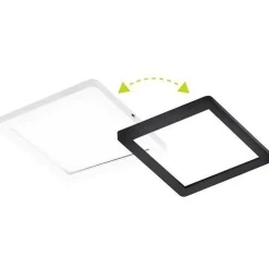 LED-kalustevalaisin Limente Flat 12 LUX 4 kpl + virtalähde valkoinen/musta