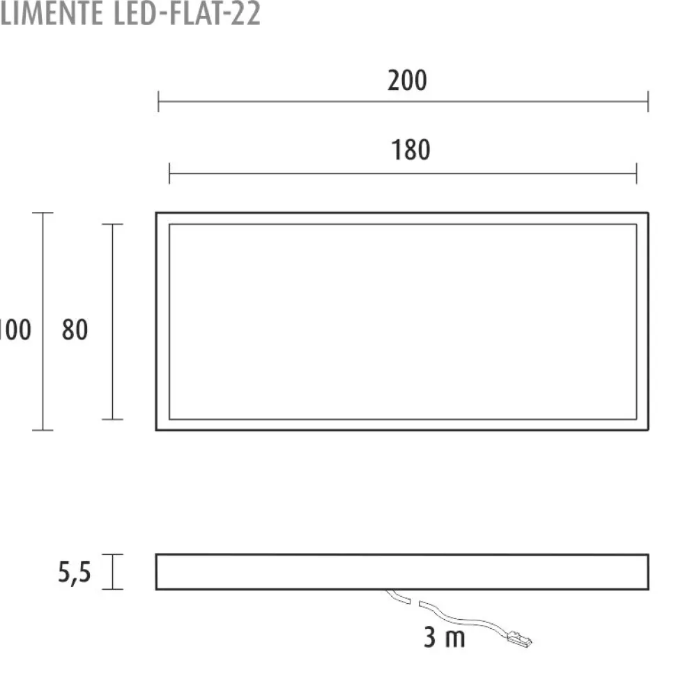 LED-kalustevalaisin Limente LED-Flat 22 1x7.6 W valkoinen