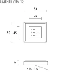 LED-kalustevalaisinsetti Limente LED-Vita 10 5x4.2W 24V kromi