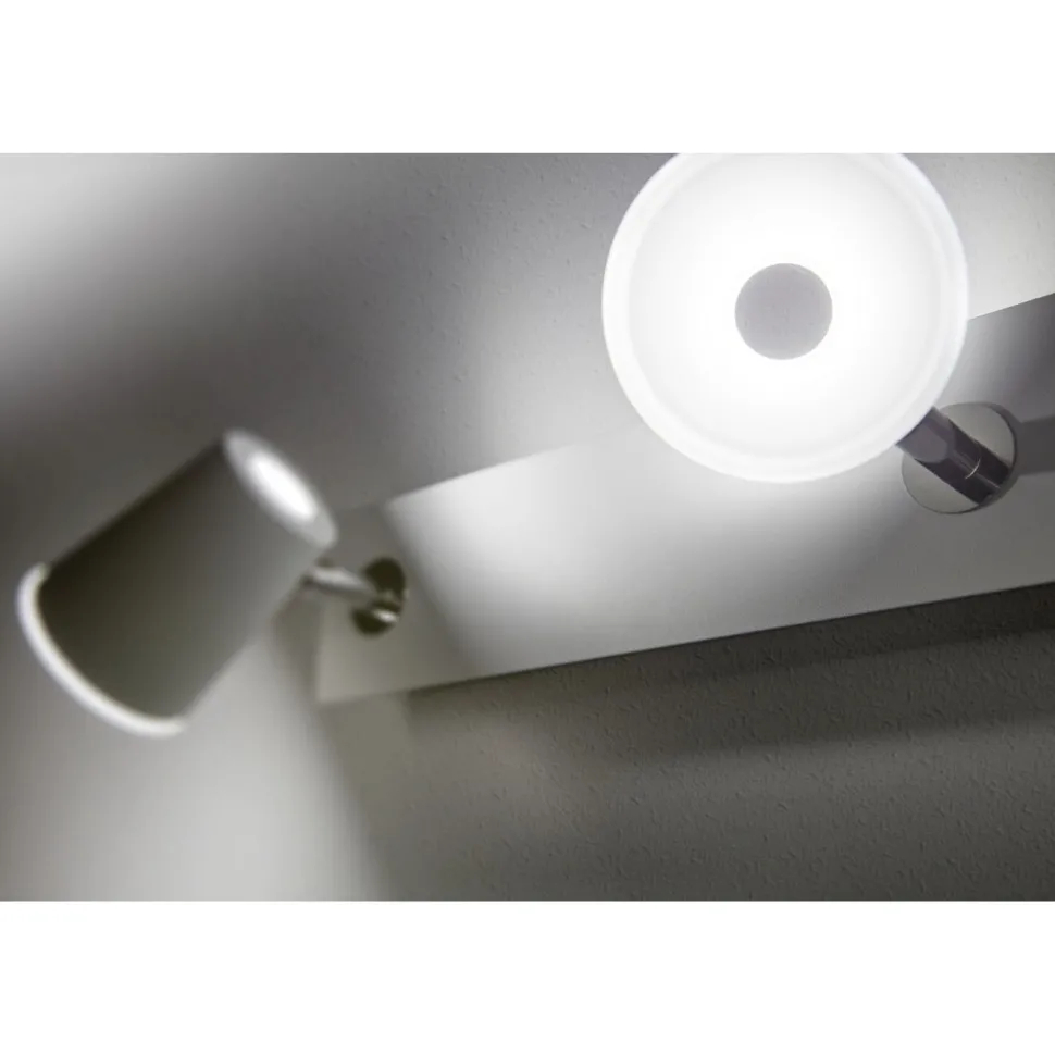 LED-katto/seinäspotti Trio Narcos 95x285 mm valkoinen