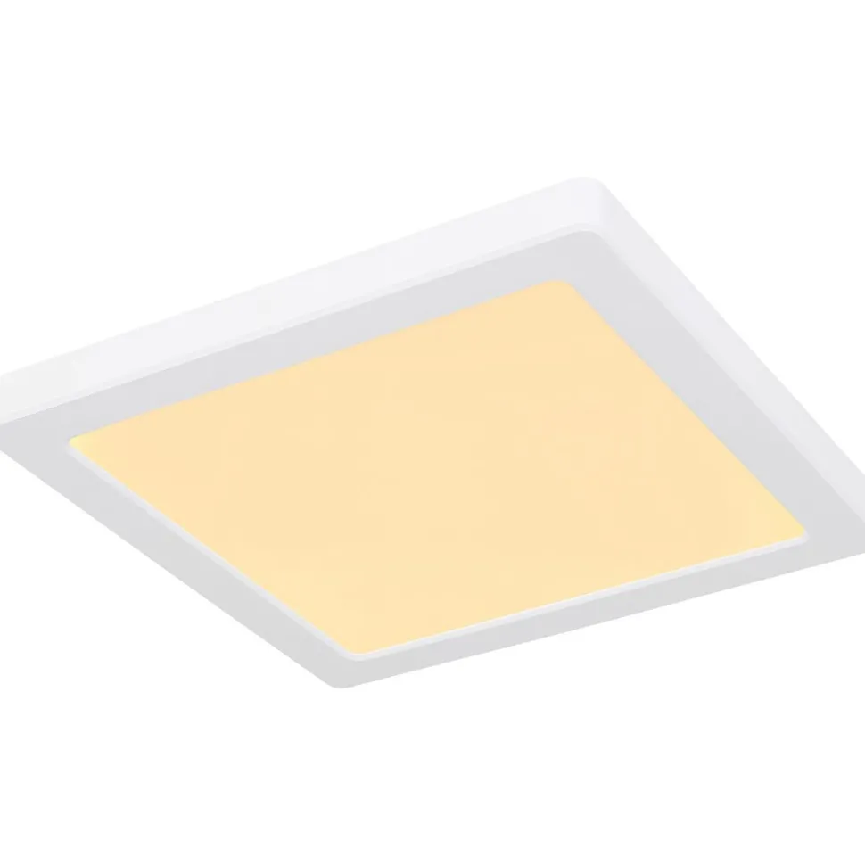 LED-kattovalaisin Globo Lasse, 3000-6500K, neliö, eri kokoja ja värejä