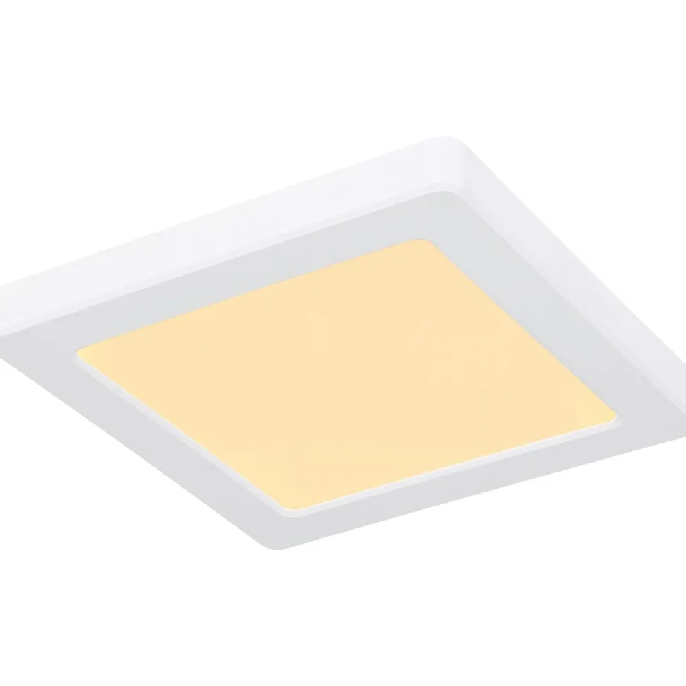 LED-kattovalaisin Globo Lasse, 3000-6500K, neliö, eri kokoja ja värejä