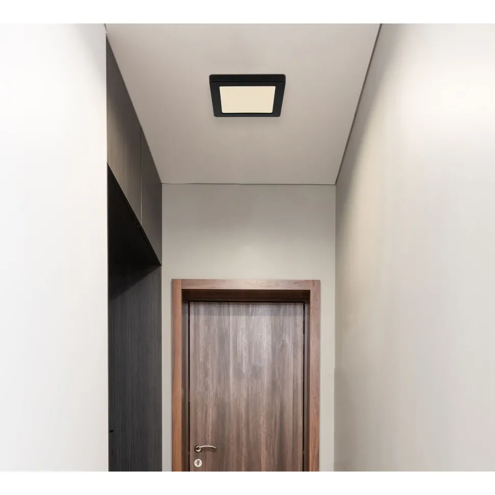 LED-kattovalaisin Globo Lasse, 3000-6500K, neliö, eri kokoja ja värejä