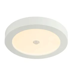 LED-kattovalaisin Globo Paula Ø22,6x3,5cm 18W liiketunnistimella valkoinen
