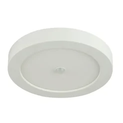 LED-kattovalaisin Globo Paula Ø22,6x3,5cm 18W liiketunnistimella valkoinen