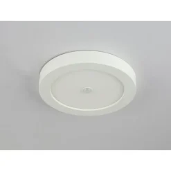 LED-kattovalaisin Globo Paula Ø22,6x3,5cm 18W liiketunnistimella valkoinen