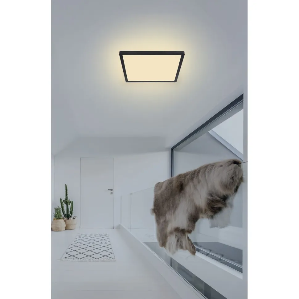 LED-kattovalaisin Globo Sapana IP44 29,4x29,4 cm eri värejä