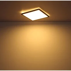 LED-kattovalaisin Globo Sapana IP44 29,4x29,4 cm eri värejä