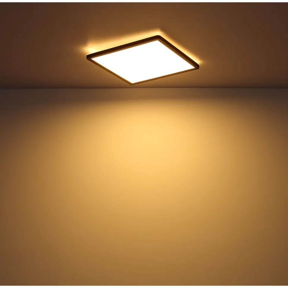 LED-kattovalaisin Globo Sapana IP44 29,4x29,4 cm eri värejä