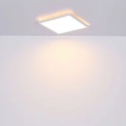 LED-kattovalaisin Globo Sapana IP44 29,4x29,4 cm eri värejä