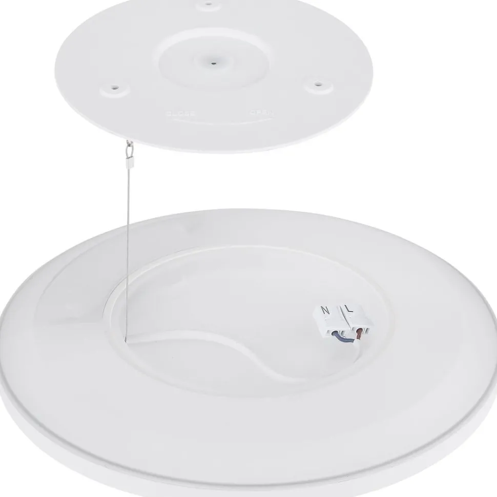 LED-kattovalaisin Globo Sapana IP44 29,4x29,4 cm eri värejä