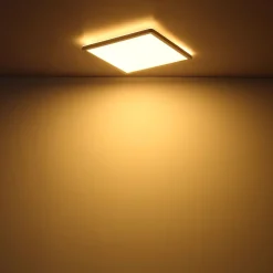 LED-kattovalaisin Globo Sapana IP44 29,4x29,4 cm eri värejä