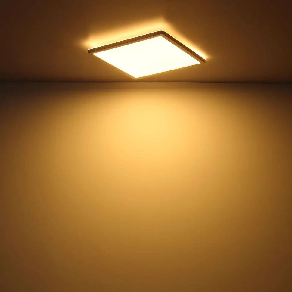 LED-kattovalaisin Globo Sapana IP44 29,4x29,4 cm eri värejä