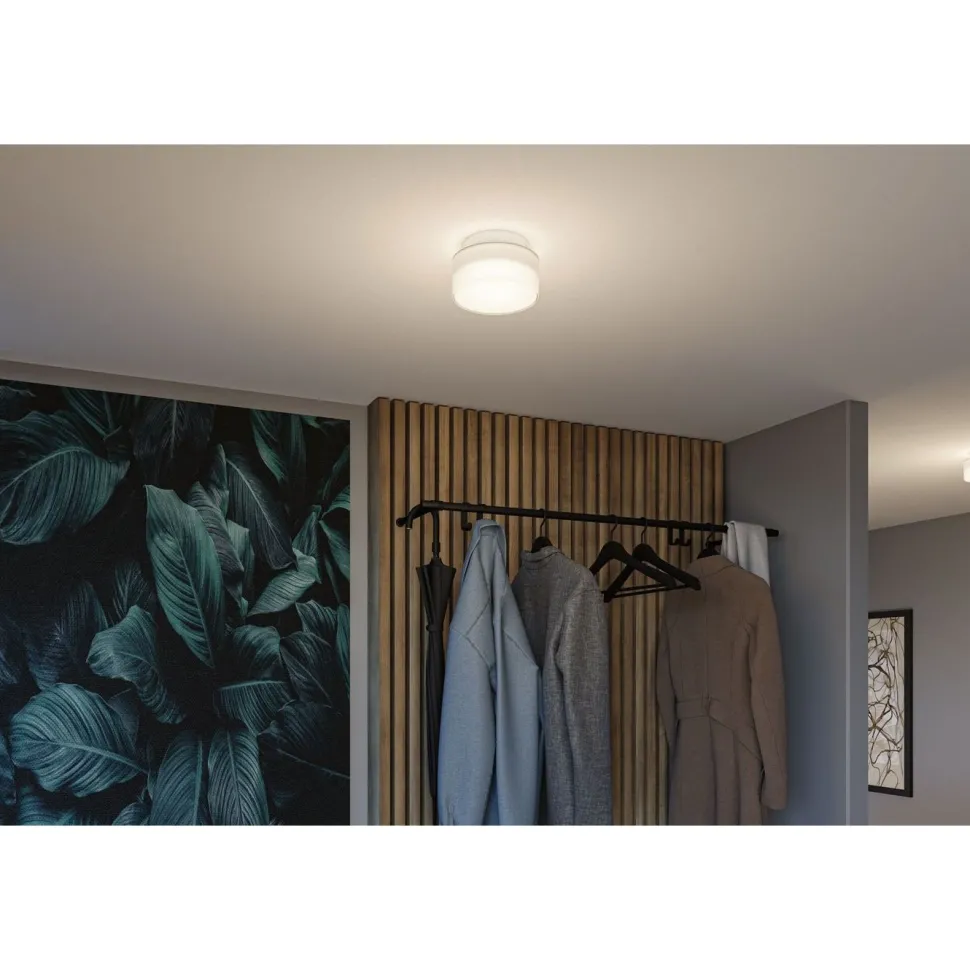 LED-kattovalaisin Paulmann Maro Round, IP44, 3000K, valkoinen
