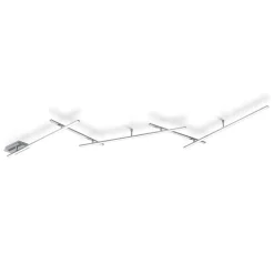 LED-kattovalaisin Trio Indira 65x2450x500 mm harjattu teräs