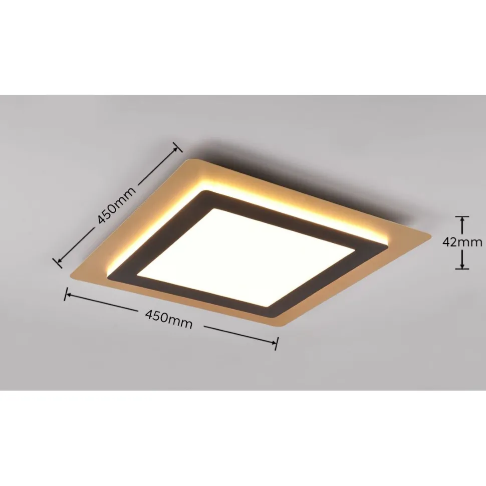 LED-kattovalaisin Trio Morgan, 45x45cm, eri värejä
