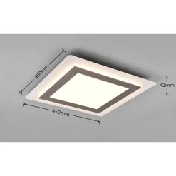 LED-kattovalaisin Trio Morgan, 45x45cm, eri värejä