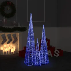 LED-koristevalokartiosarja akryyli 60/90/120 cm eri värejä