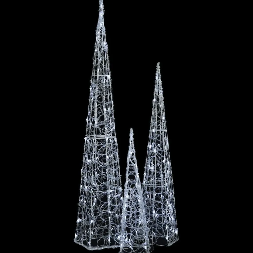 LED-koristevalokartiosarja akryyli 60/90/120 cm eri värejä