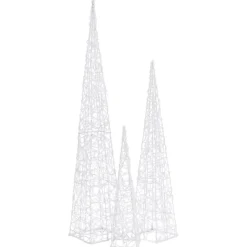 LED-koristevalokartiosarja akryyli 60/90/120 cm eri värejä