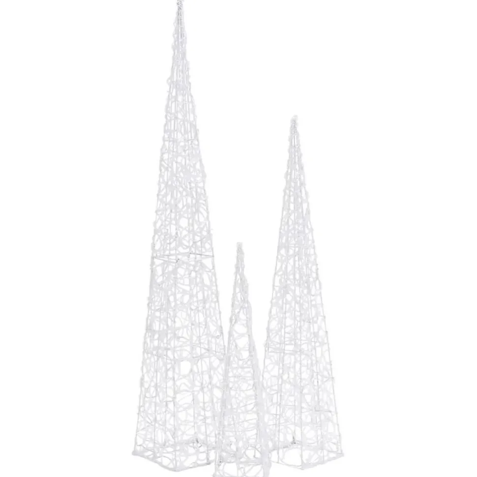 LED-koristevalokartiosarja akryyli 60/90/120 cm eri värejä