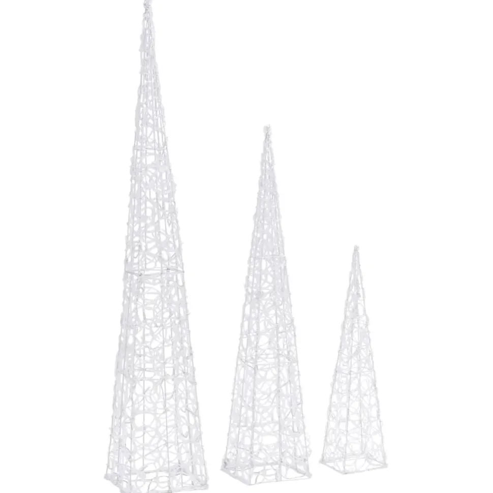 LED-koristevalokartiosarja akryyli 60/90/120 cm eri värejä