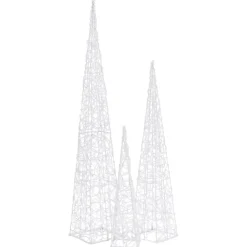 LED-koristevalokartiosarja akryyli 60/90/120 cm eri värejä