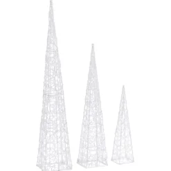 LED-koristevalokartiosarja akryyli 60/90/120 cm eri värejä