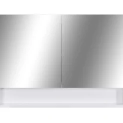Led kylpyhuoneen peilikaappi valkoinen 80x15x60 cm mdf