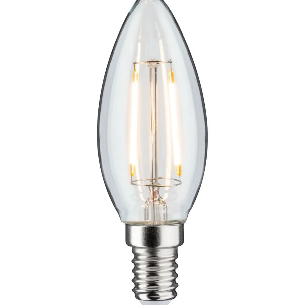 LED-kynttilälamppu Paulmann Plug & Shine, E14, DC 24V, 160lm, 2W, 3000K, filamentti, himmennettävä, kirkas