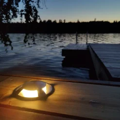 LED-laiturivalaisin FTLIGHT Marina IV, 1.5W, 24V, IP67, musta alumiini, eri vaihtoehtoja