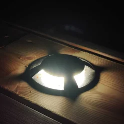 LED-laiturivalaisin FTLIGHT Marina IV, 1.5W, 24V, IP67, musta alumiini, eri vaihtoehtoja