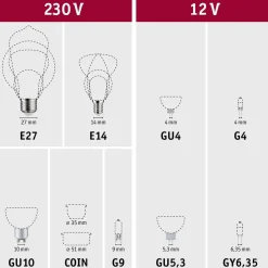 LED-lamppu Paulmann Drop, E14, 250lm, 2.7W, 2700K, filamentti, himmennettävä, kirkas