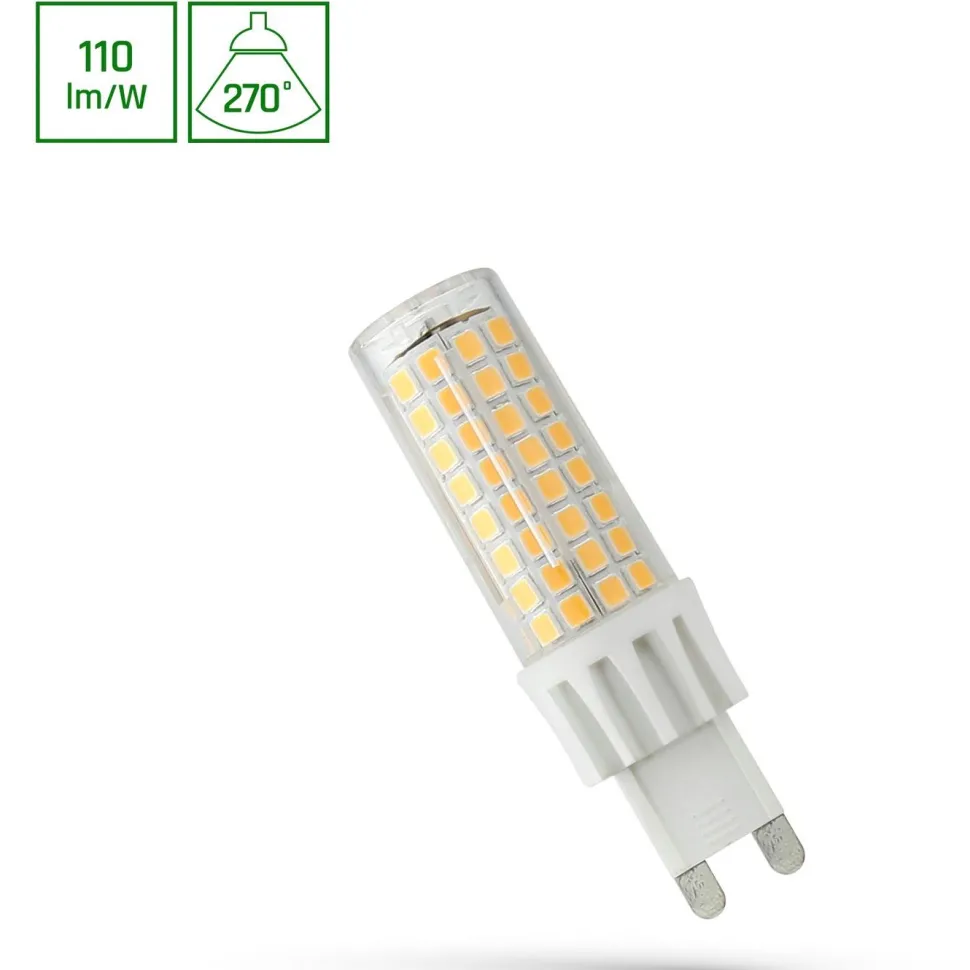 LED-lamppu Spectrum G9 7W 230V SMD, eri värilämpötiloja