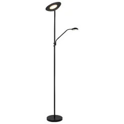 LED-lattiavalaisin Lucide Zenith Ø24,5x180cm 20W himmennettävä musta