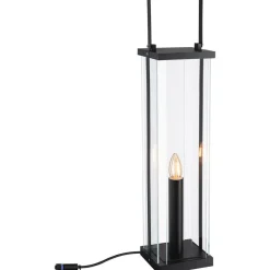 LED-lyhty Paulmann Plug & Shine Classic, 69.5cm, IP44, 1900K, antrasiitti