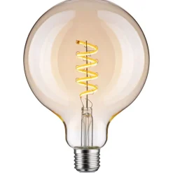 LED-älylamppu Paulmann Smart Home Zigbee 3.0 Globe, G125, E27, 600lm, 7,5W, filamentti, säädettävä värilämpötila, himmennettävä, kulta