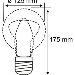 LED-älylamppu Paulmann Smart Home Zigbee 3.0 Globe, G125, E27, 600lm, 7,5W, filamentti, säädettävä värilämpötila, himmennettävä, kulta