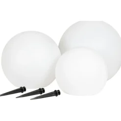 LED-maapiikkivalaisin aurinkokennolla House Nordic Lifton, 3kpl, valkoinen