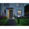 LED-numerovalaisin liike- ja hämärätunnistimella Paulmann Padea, Smart Home Zigbee 3.0, RGBW+, IP44, antrasiitti