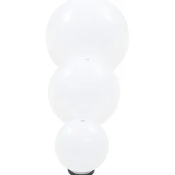 Led-pallovalaisimet 3 kpl 20/30/40 cm akryyli