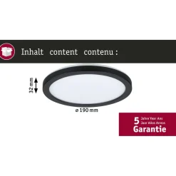 LED-paneeli Paulmann Atria Shine, pyöreä, IP44, 3000-6500K, eri kokoja