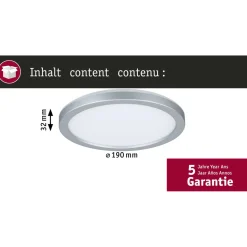 LED-paneeli Paulmann Atria Shine, pyöreä, IP44, 3000-6500K, eri kokoja