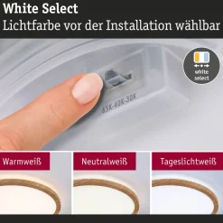 LED-paneeli Paulmann Atria Shine, pyöreä, IP44, 3000-6500K, eri kokoja