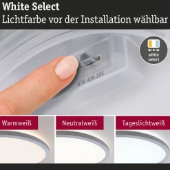 LED-paneeli Paulmann Atria Shine, pyöreä, IP44, 3000-6500K, eri kokoja