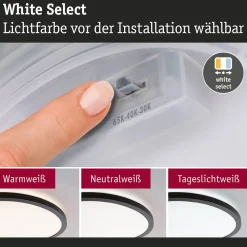 LED-paneeli Paulmann Atria Shine, pyöreä, IP44, 3000-6500K, eri kokoja