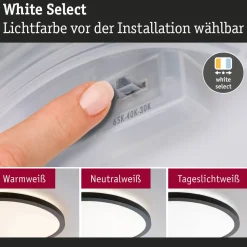 LED-paneeli Paulmann Atria Shine, pyöreä, IP44, 3000-6500K, eri kokoja