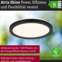 LED-paneeli Paulmann Atria Shine, pyöreä, IP44, 3000-6500K, eri kokoja