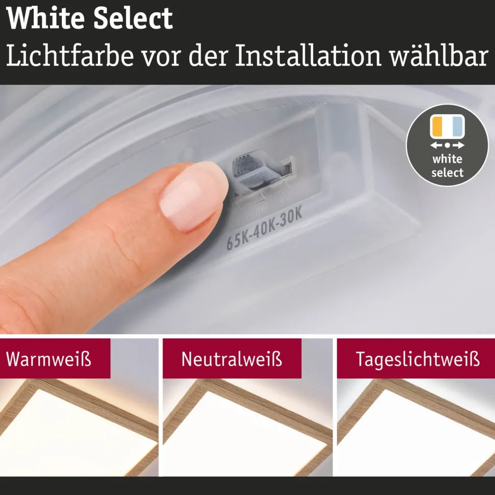 LED-paneeli Paulmann Atria Shine, kulmikas, IP44, 3000-6500K, eri kokoja
